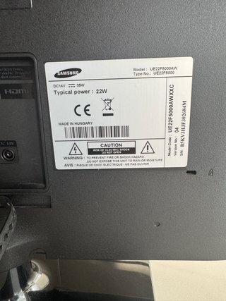 TV Samsung UE22F5000AW