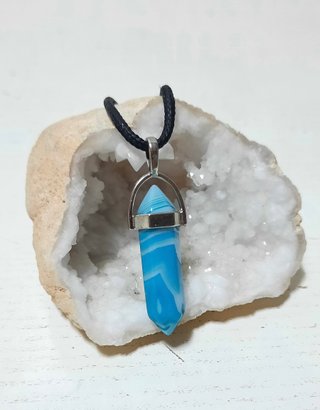 Colgante Ágata Azul