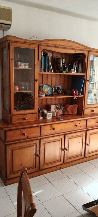 Mueble de Salón en Madera de Pino Macizo