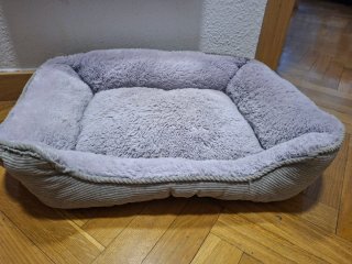 Cama para mascota gris