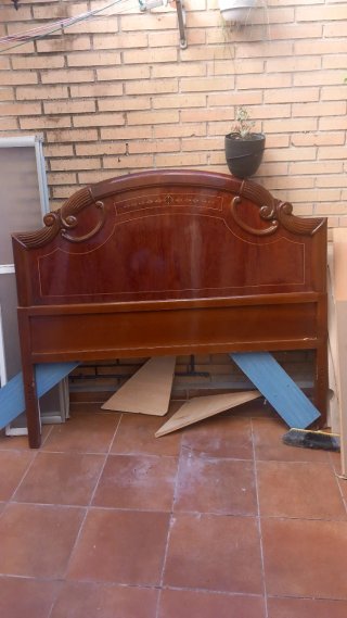 Cabecero de Cama Doble de Madera