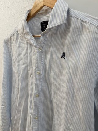 Camisa Scalpers Rayas Azules Talla 42