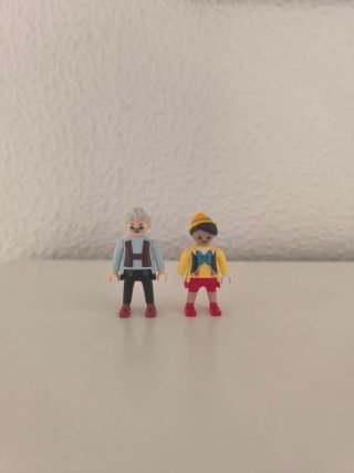 Figuras Geppetto y Pinocho