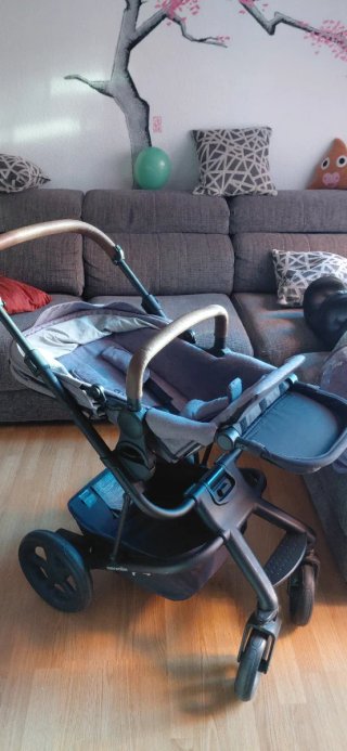 Carrito de Bebé con Capazo y Silla. Ruedas perfect