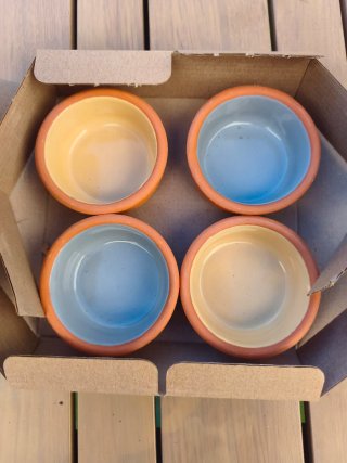 Set de 4 Cazuelas Mini de Barro