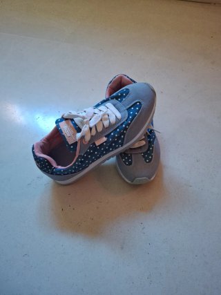 Zapatillas Mustang Azul con Lunares