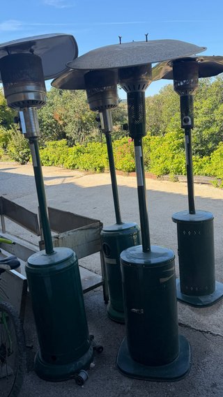 Set de 4 Estufas de Seta para Exterior 50 € unidad
