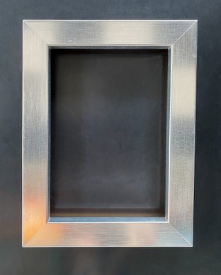 Marco de Madera liso Plateado - 37 x 27 cm