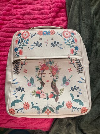 Mochila Parfois Rosa con Estampado