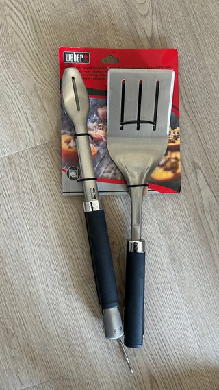 Set de Pinza y Espátula Weber
