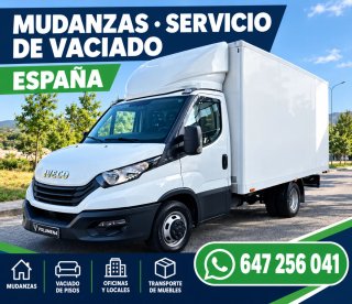 MUDANZAS Y SERVICIO DE VACIADO EN ESPAÑA. Realizam