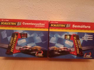 Cuentavueltas y Semáforo Scalextric TecniToys