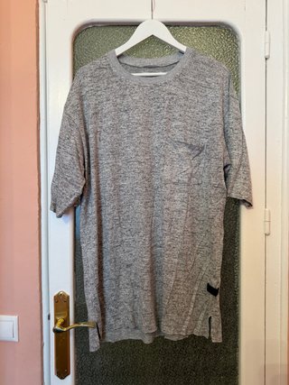 Camiseta Stradivarius Man Gris Jaspeado