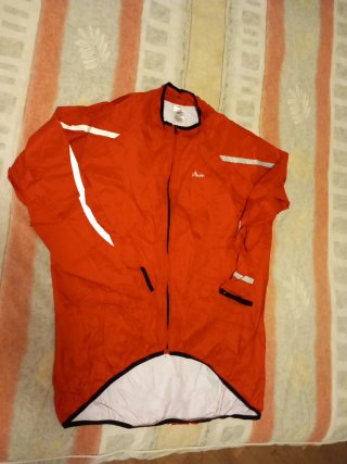 Cortavientos de Ciclismo Rojo Talla XL