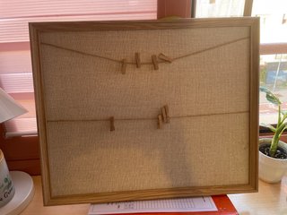 Cuadro Cuelgafotos con Pinzas