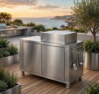 BBQ in Acciaio Inox 304 con Mobile