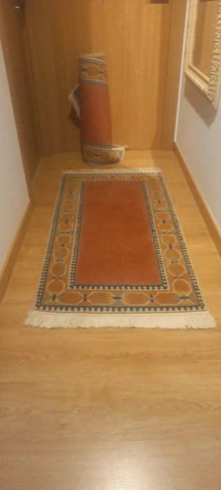 2 Alfombras de pie de cama de lana