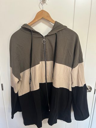 Sudadera Tricolor con Cremallera