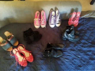 Lote de 8 pares de calzado de señora