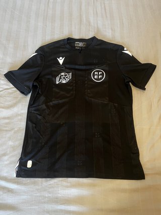 Camiseta Arbitraje Macron RFEF Negra Talla M