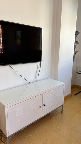 Mueble TV Metálico Blanco
