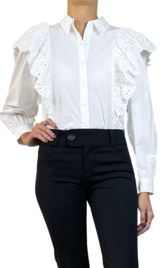 Camisa Blanca con Volantes
