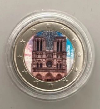 Moneda 2 Euros Notre Dame de París
