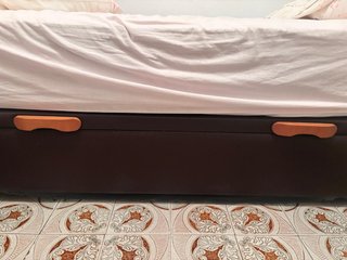Canapé Cama 90 cm Marrón