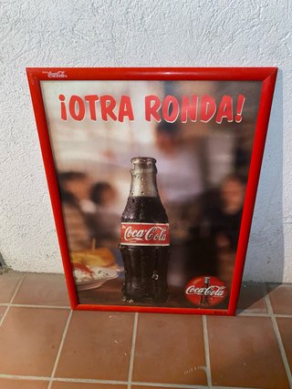 Cartel Publicitario Vintage Coca-Cola
