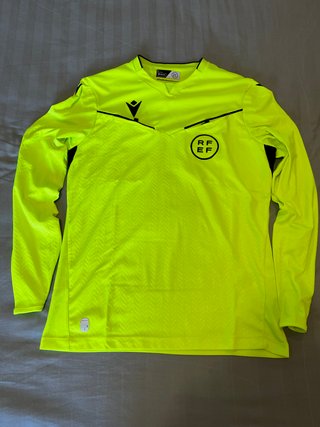 Camiseta Arbitraje Macron Amarilla Talla M