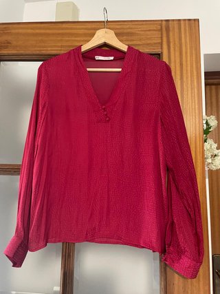 Blusa Sfera Magenta Jacquard Talla M