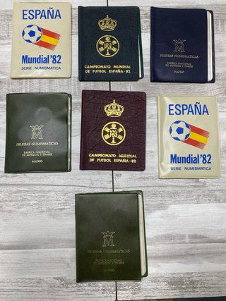 Lote 7 Estuches Monedas España 77/79/80