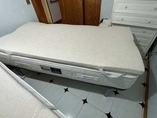 Cama 90cm con Colchón, cubrecolchón y Somier