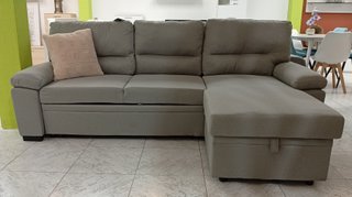 Sofá Cama Emma Gris. Chaiselong. CÓMODO. ¡OFERTA!