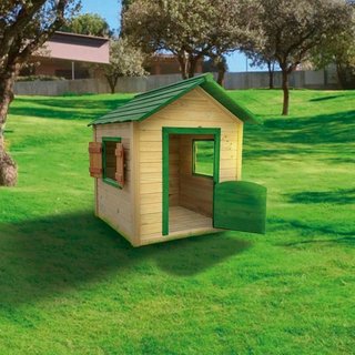Casita infantil de pino Outdoor Toys Kela 118×138×132 cm