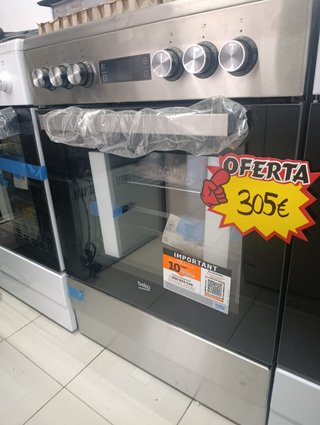 OFERTA! COCINA COMPLETA ELÉTRICA BEKO inox