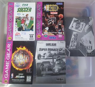 Lote 5 Manuales Sega Game Gear