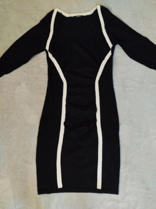 Vestido Morgan Negro y Blanco