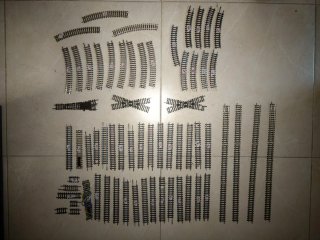 Lote de vías para tren escala N