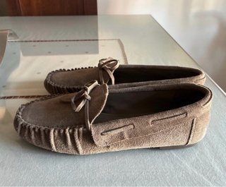 Mocasines de ante marrón