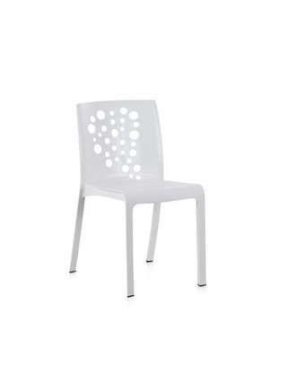 Juego 5 Sillas Jardín Cocktail Plástico Blanco