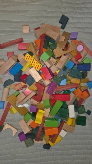 Set de 226 Piezas de Construcción de Madera
