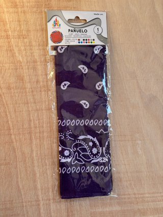 Bandana Morada con Estampado