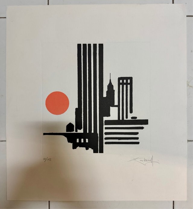 Litografía New York de Xavier Carbonell