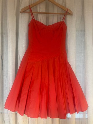 Vestido de fiesta color CORAL T36
