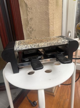 Raclette Kela para 2 personas con piedra granito