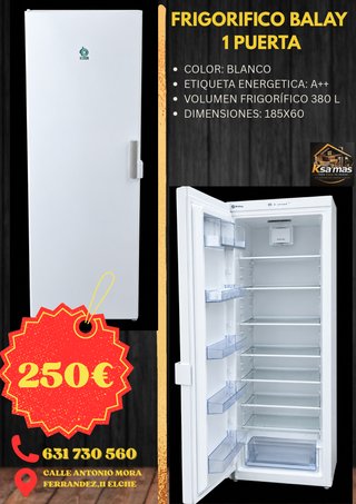 Frigorífico Balay 1 Puerta Blanco