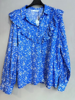 Camisa Sfera Lila Estampada Talla L