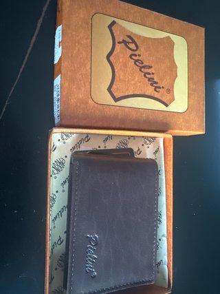 Cartera de piel Pielini marrón