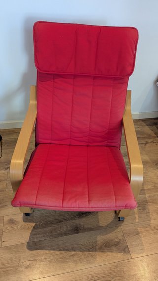 Sillón IKEA Poäng Rojo